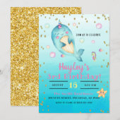 Verleden Waterverf pasta Girls Birthday Kaart (Voorkant / Achterkant)