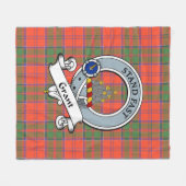 Verleen Oude Clans Badge Tartan Plaid Fleece Deken (Voorkant (Horizontaal))