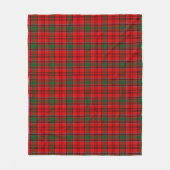 Verleen Rood Geruit Fleece Deken (Voorkant)