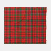 Verleen Rood Geruit Fleece Deken (Voorkant (Horizontaal))
