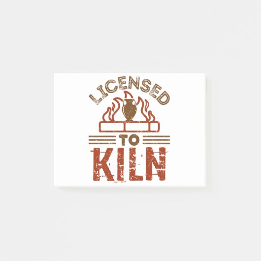 Verleend aan Kiln Pottery Maker keramiek Post-it® Notes (Voorkant)