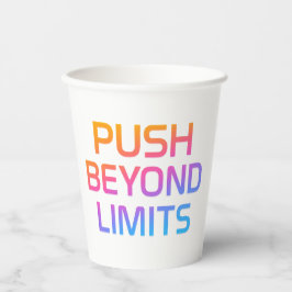 Verleg grenzen voorbij papieren bekers