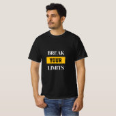 Verleg je grenzen T-shirt (Voorkant volledig)