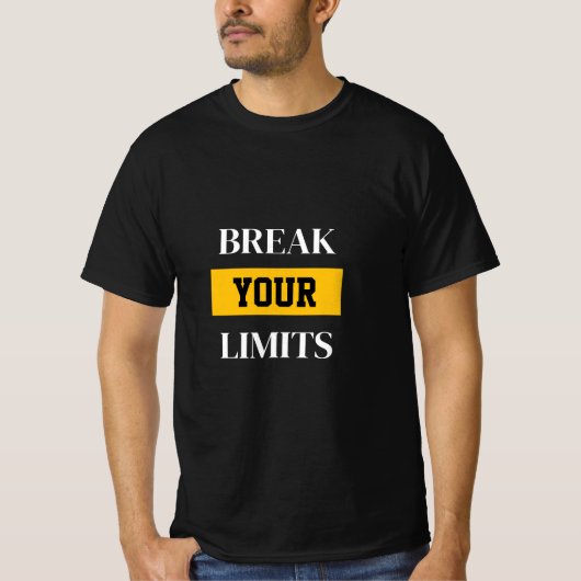 Verleg je grenzen T-shirt (Voorkant)