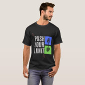 Verleg je grenzen t-shirt (Voorkant volledig)