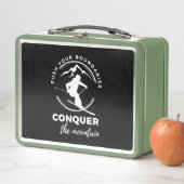 Verleg je grenzen, verover de berg" (In situ)