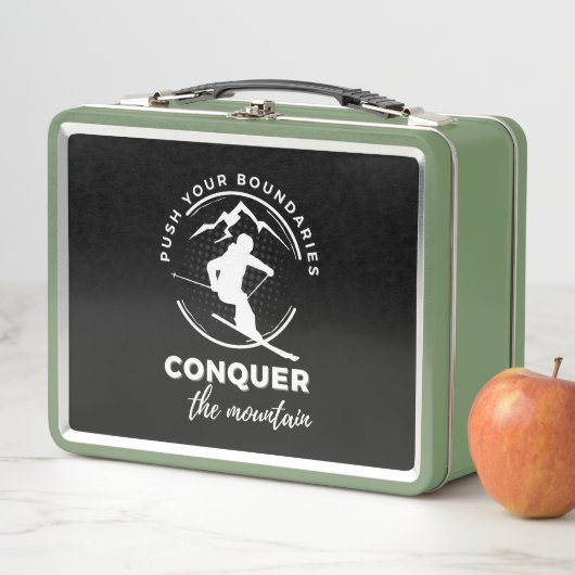 Verleg je grenzen, verover de berg" (In situ)