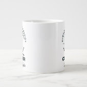 "Verleg je grenzen, verover de berg" Grote Koffiekop (Voorkant)