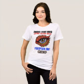 Verleg je mentale perceptie Tri-Blend shirt (Voorkant volledig)