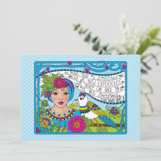 Verleg je Mind_Flat-kaart 7"x5" (Staand voorkant)