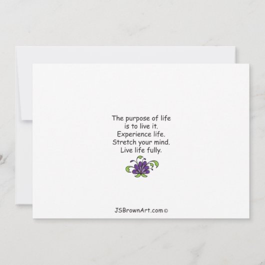 Verleg je Mind_Flat-kaart 7"x5" (Achterkant)