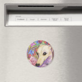 Verlegen Bloem Whippet Magneet (Insitu (Vaatwasser))