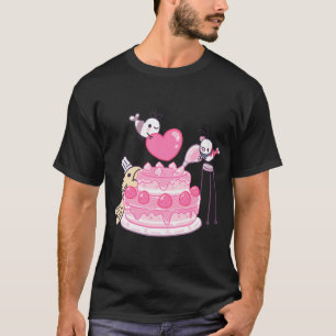 Verlegen garnaal - Verjaardagstaart T-shirt