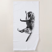 Verlegen in de schaduw strandlaken (Voorkant)