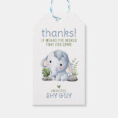 Verlegen Jongen Bedankt Label Cadeaulabel (Voorkant)