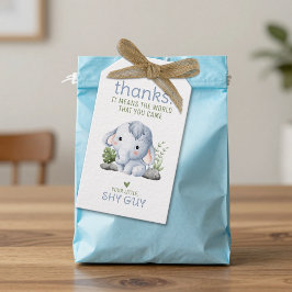 Verlegen Jongen Bedankt Label Cadeaulabel