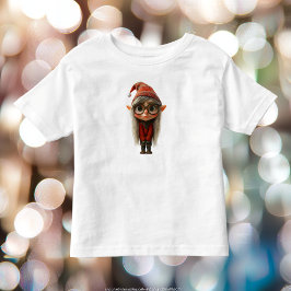 Verlegen Kerst Elf Peuter T-shirt