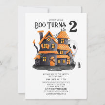 Verlegen kleine boe draait 2 Halloween verjaardags