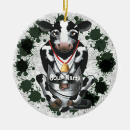 Verlegen Koe emmer Keramisch Ornament