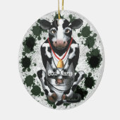 Verlegen Koe emmer Keramisch Ornament (Links)