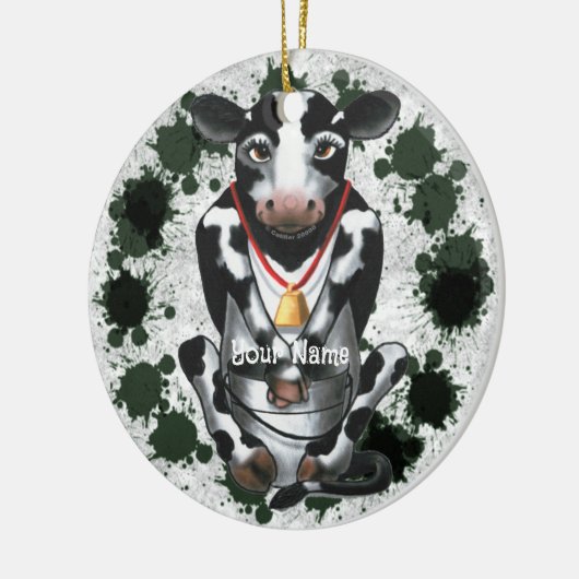 Verlegen Koe emmer Keramisch Ornament (Links)