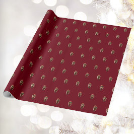 Verlegen Meisje Kerst Elf Wrapping Paper Cadeaupapier