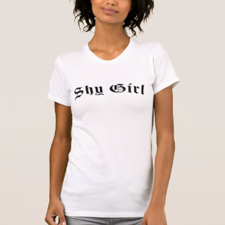 Verlegen Meisje Oud Engels Chicana Schrift T-shirt
