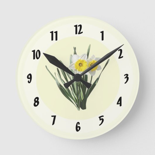 Verlegen Narcisje Ronde Klok (Voorkant)