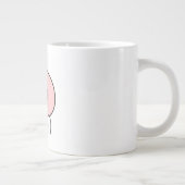 Verlegen perzik grote koffiekop (Rechts)
