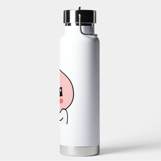 Verlegen perzik waterfles (Links)