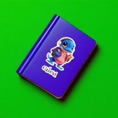 Verlegen Platypus Gepersonaliseerde Vinyl Sticker