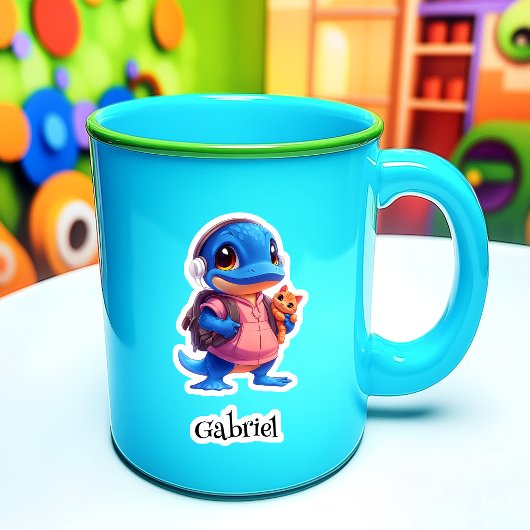 Verlegen Platypus Gepersonaliseerde Vinyl Sticker