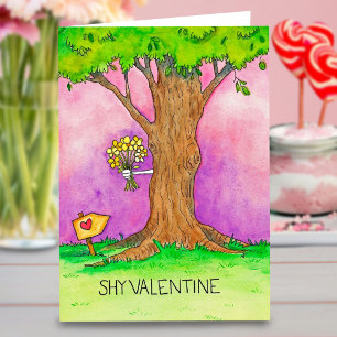 Verlegen Valentijnskaart van Nicole Janes Kaart