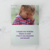 VERLEGEN VERLATE VERJAARDAG KAART (Binnen)