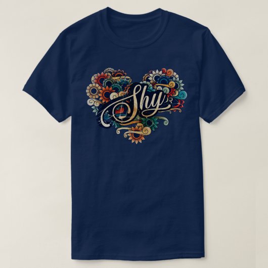 Verlegen VIGNETTE KLEUR T-shirt (Design voorkant)