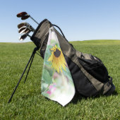 'Verlegen Zonnewiel' Golfhanddoek (Groen)