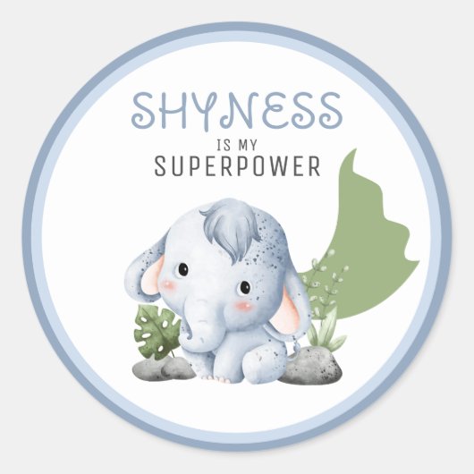 Verlegenheid zijn mijn Superpower Stickers (Voorkant)