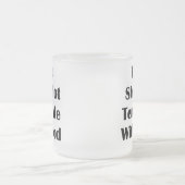 Verleid me niet met eten matglas koffiemok (Center)