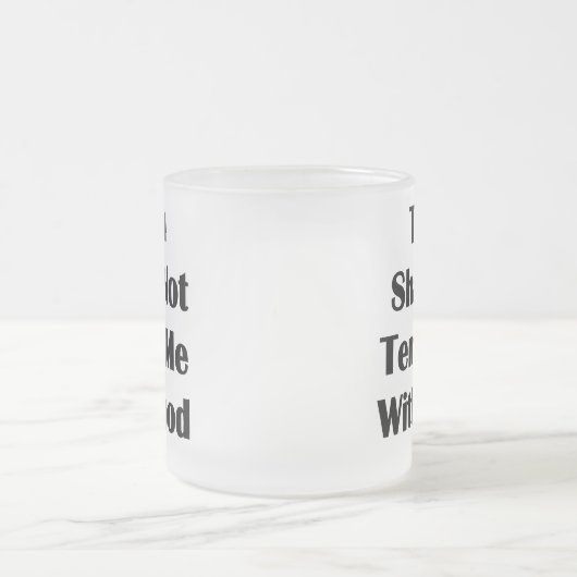 Verleid me niet met eten matglas koffiemok (Center)