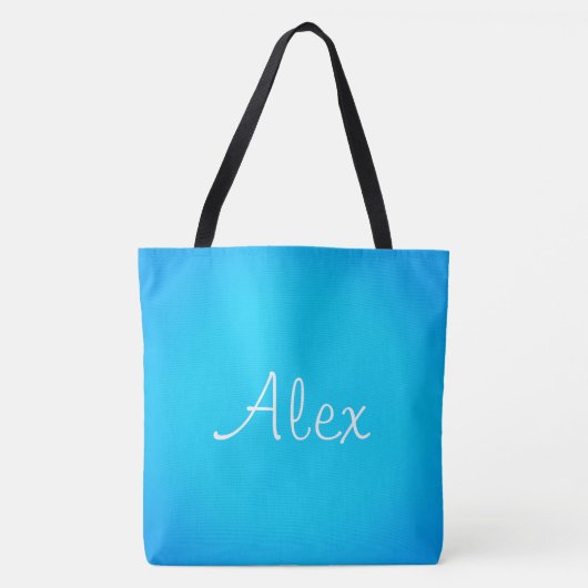 Verleidelijk Aquablauw Tote Bag (Voorkant)