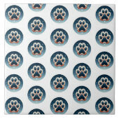 Verleidelijk gekleurde hoekpootafdruk tegeltje (Voorkant)