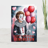 Verleidelijk Hart-Themige Pierrot Clown Verjaardag