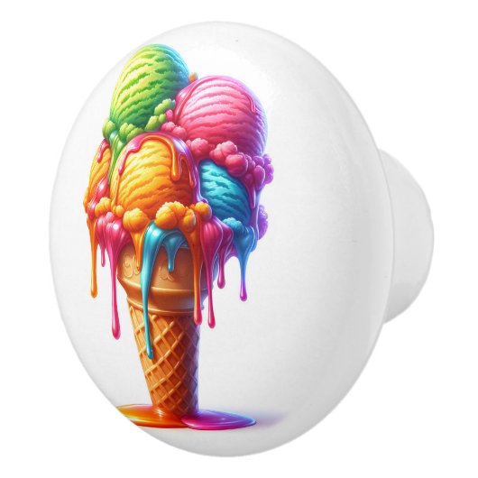 Verleidelijk ijs keramische knop (Rechts)