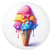 Verleidelijk ijs keramische knop (Voorkant)