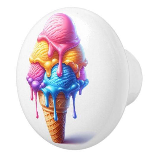 Verleidelijk ijs keramische knop (Rechts)