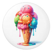 Verleidelijk ijs keramische knop (Voorkant)