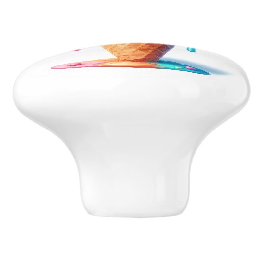 Verleidelijk ijs keramische knop (Zijkant)