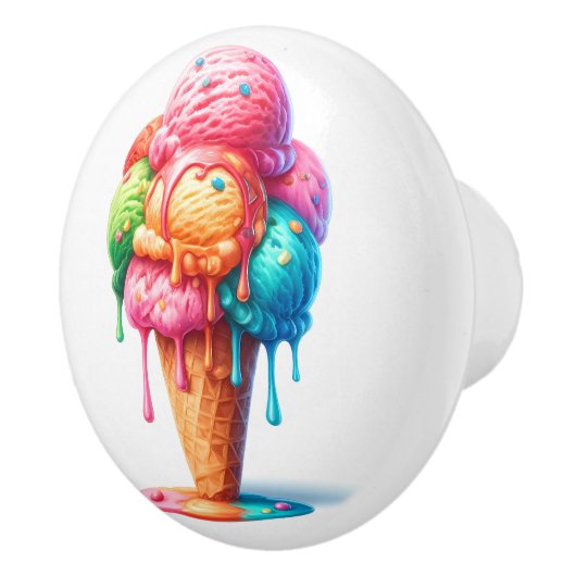 Verleidelijk ijs keramische knop (Rechts)