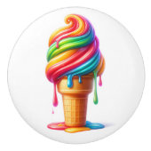 Verleidelijk ijs keramische knop (Voorkant)