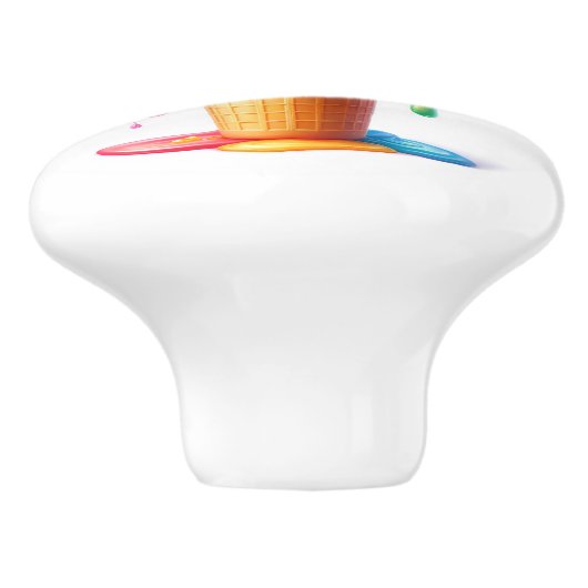 Verleidelijk ijs keramische knop (Zijkant)